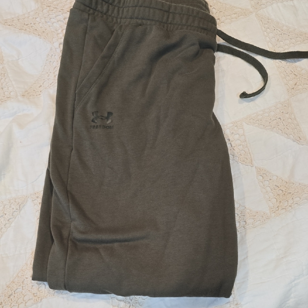 Under Armour Freedom Olive/Army Green Athletic Joggers